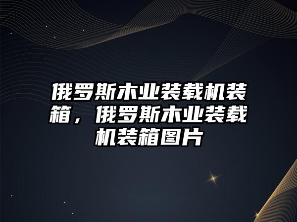 俄羅斯木業(yè)裝載機(jī)裝箱，俄羅斯木業(yè)裝載機(jī)裝箱圖片