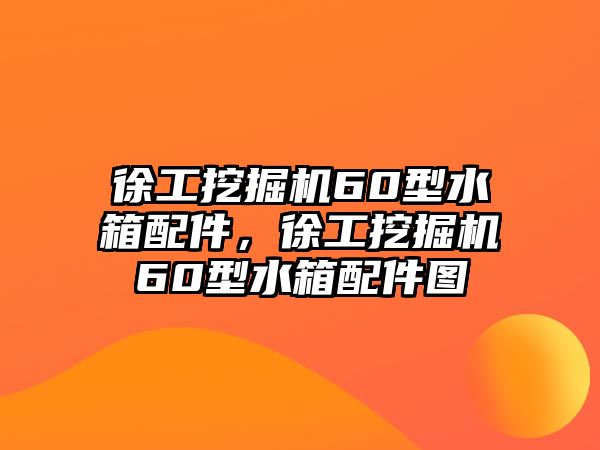 徐工挖掘機60型水箱配件，徐工挖掘機60型水箱配件圖