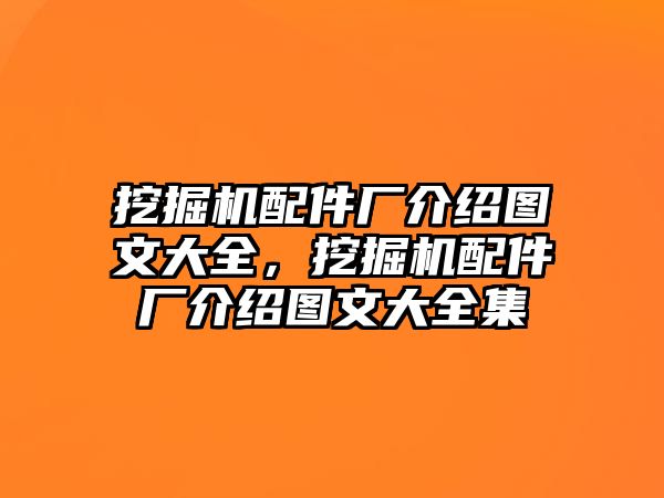 挖掘機配件廠介紹圖文大全，挖掘機配件廠介紹圖文大全集