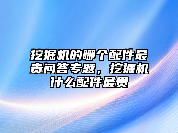 挖掘機(jī)的哪個(gè)配件最貴問(wèn)答專題，挖掘機(jī)什么配件最貴