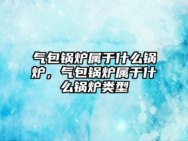 氣包鍋爐屬于什么鍋爐，氣包鍋爐屬于什么鍋爐類型