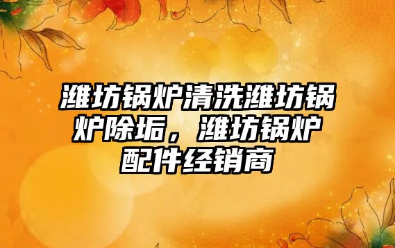 濰坊鍋爐清洗濰坊鍋爐除垢，濰坊鍋爐配件經(jīng)銷商