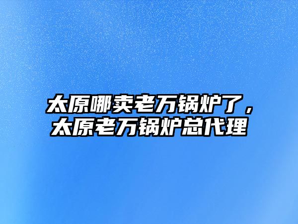 太原哪賣老萬鍋爐了，太原老萬鍋爐總代理