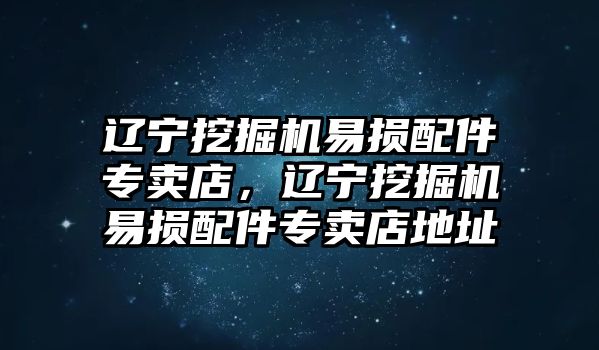 遼寧挖掘機(jī)易損配件專賣店，遼寧挖掘機(jī)易損配件專賣店地址