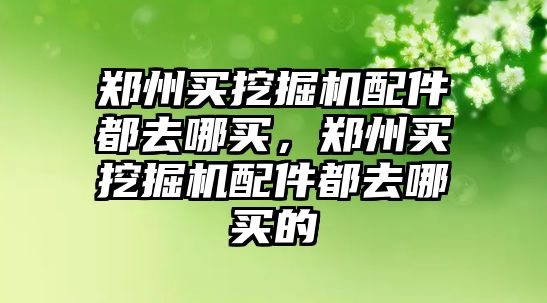 鄭州買挖掘機(jī)配件都去哪買，鄭州買挖掘機(jī)配件都去哪買的