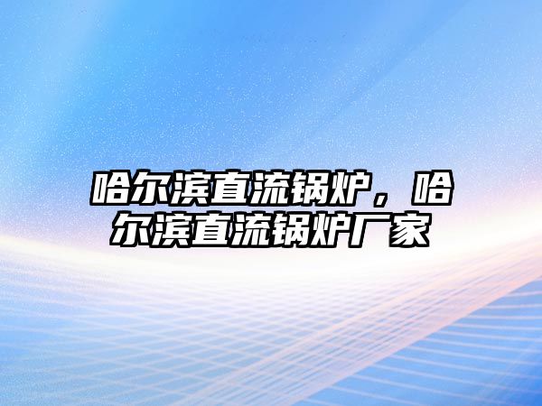 哈爾濱直流鍋爐，哈爾濱直流鍋爐廠家