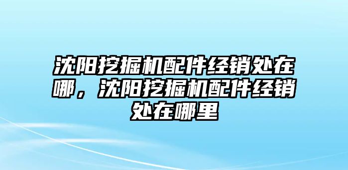 沈陽挖掘機(jī)配件經(jīng)銷處在哪，沈陽挖掘機(jī)配件經(jīng)銷處在哪里