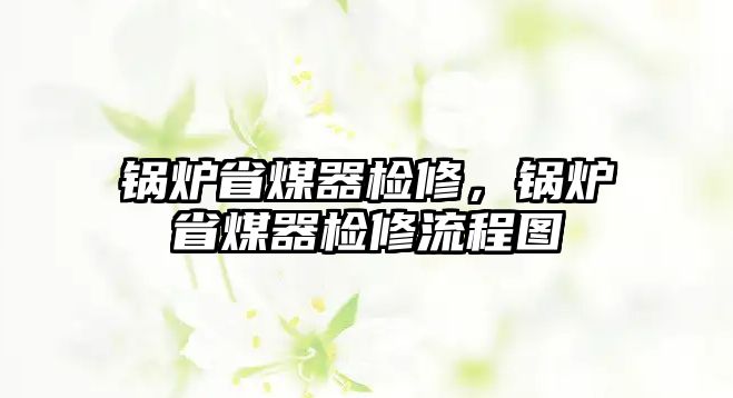 鍋爐省煤器檢修，鍋爐省煤器檢修流程圖