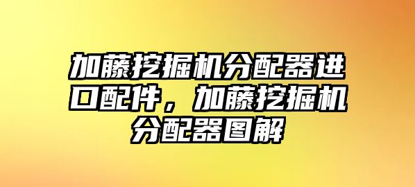 加藤挖掘機(jī)分配器進(jìn)口配件，加藤挖掘機(jī)分配器圖解