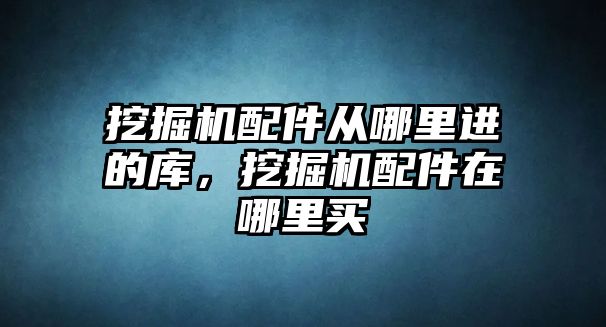 挖掘機配件從哪里進的庫，挖掘機配件在哪里買