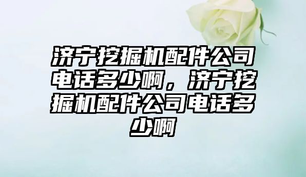 濟寧挖掘機配件公司電話多少啊，濟寧挖掘機配件公司電話多少啊