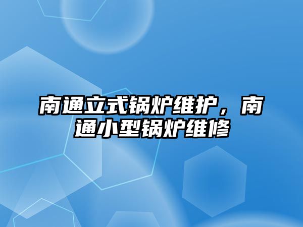 南通立式鍋爐維護(hù)，南通小型鍋爐維修