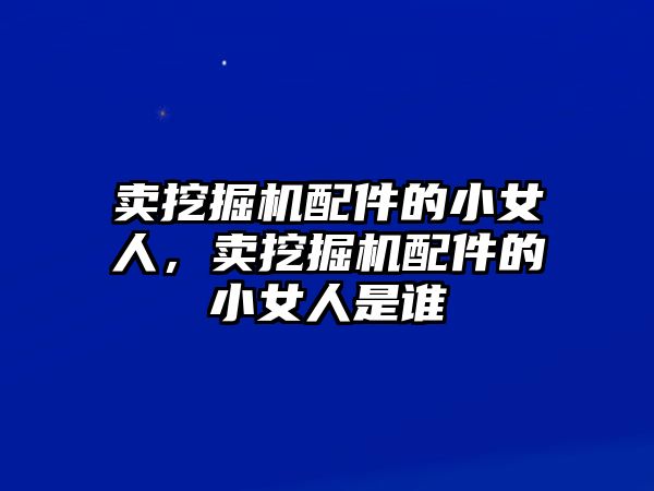 賣挖掘機(jī)配件的小女人，賣挖掘機(jī)配件的小女人是誰