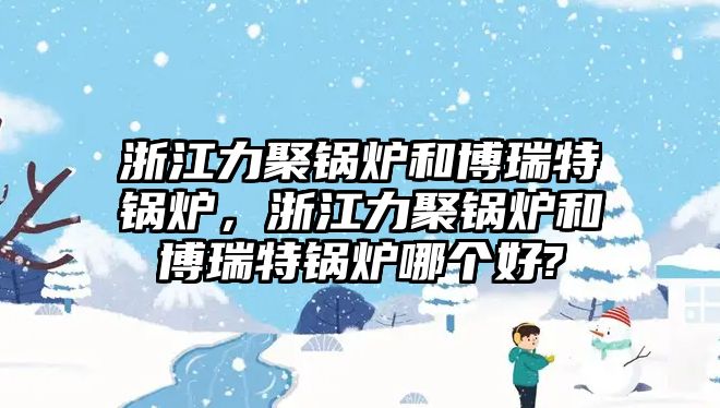 浙江力聚鍋爐和博瑞特鍋爐，浙江力聚鍋爐和博瑞特鍋爐哪個(gè)好?