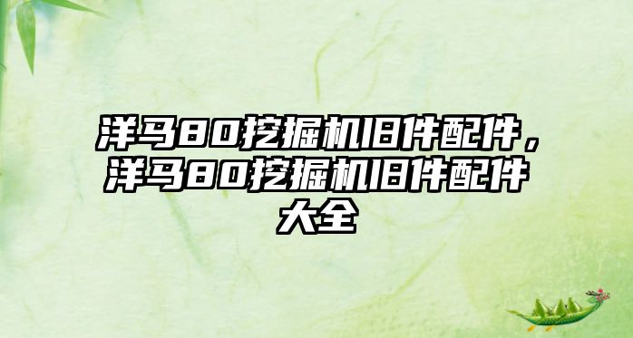 洋馬80挖掘機(jī)舊件配件，洋馬80挖掘機(jī)舊件配件大全