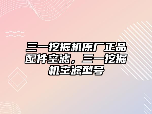 三一挖掘機(jī)原廠正品配件空濾，三一挖掘機(jī)空濾型號(hào)