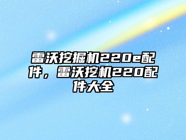 雷沃挖掘機(jī)220e配件，雷沃挖機(jī)220配件大全