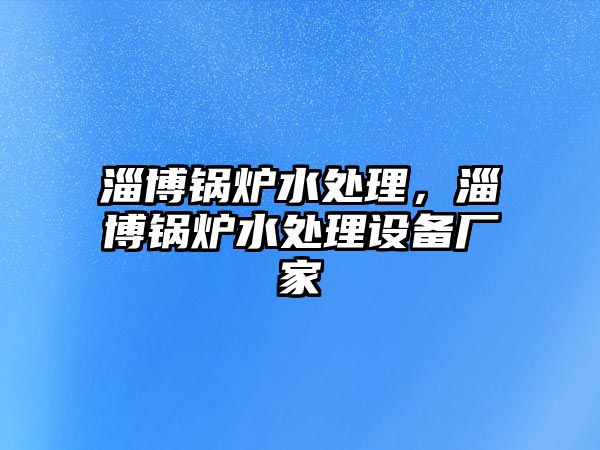 淄博鍋爐水處理，淄博鍋爐水處理設備廠家