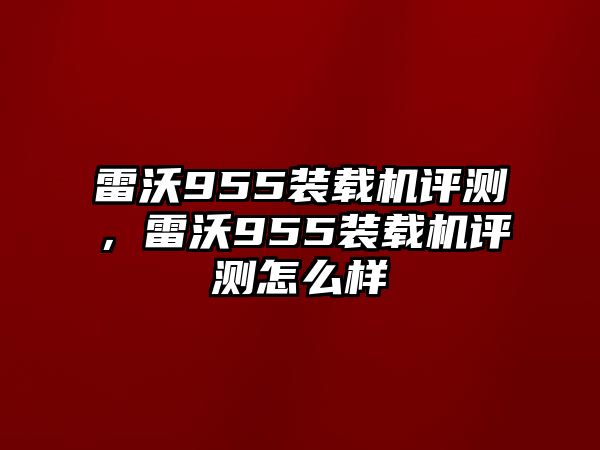 雷沃955裝載機評測，雷沃955裝載機評測怎么樣