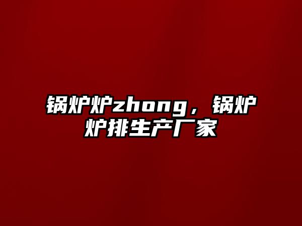 鍋爐爐zhong，鍋爐爐排生產(chǎn)廠家