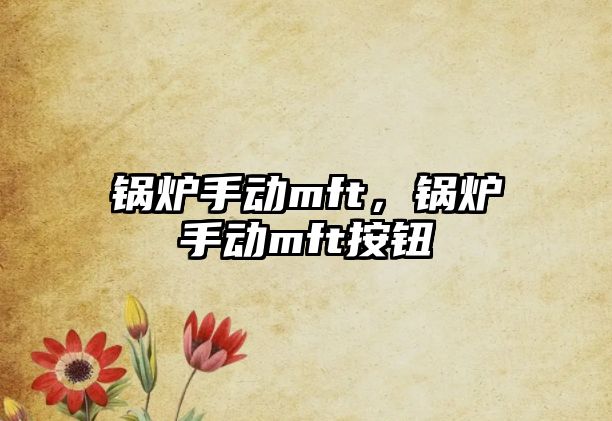 鍋爐手動mft，鍋爐手動mft按鈕