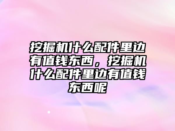 挖掘機(jī)什么配件里邊有值錢(qián)東西，挖掘機(jī)什么配件里邊有值錢(qián)東西呢