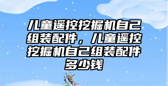 兒童遙控挖掘機自己組裝配件，兒童遙控挖掘機自己組裝配件多少錢