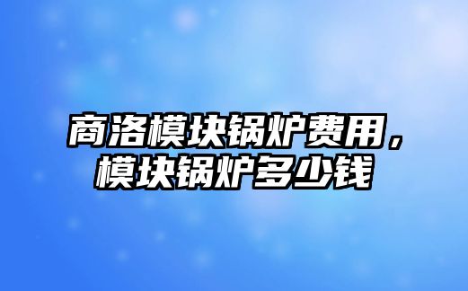 商洛模塊鍋爐費(fèi)用，模塊鍋爐多少錢