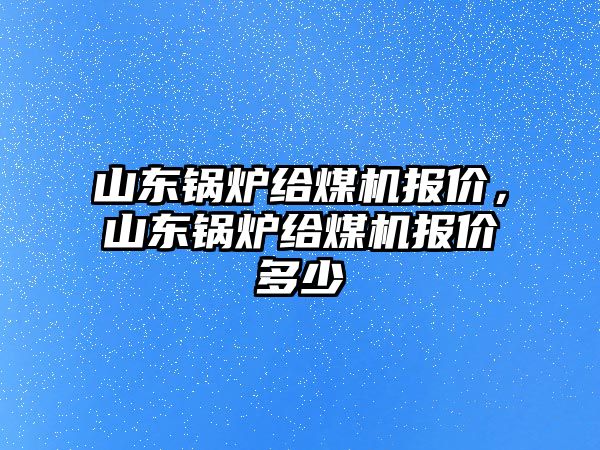 山東鍋爐給煤機(jī)報(bào)價(jià)，山東鍋爐給煤機(jī)報(bào)價(jià)多少