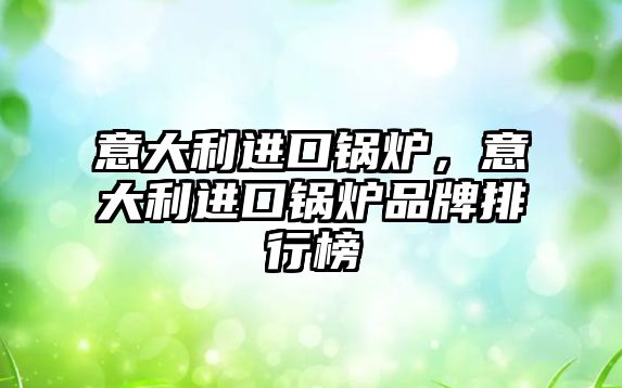 意大利進口鍋爐，意大利進口鍋爐品牌排行榜