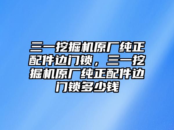 三一挖掘機(jī)原廠純正配件邊門鎖，三一挖掘機(jī)原廠純正配件邊門鎖多少錢