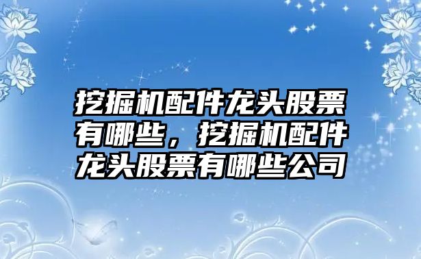 挖掘機(jī)配件龍頭股票有哪些，挖掘機(jī)配件龍頭股票有哪些公司