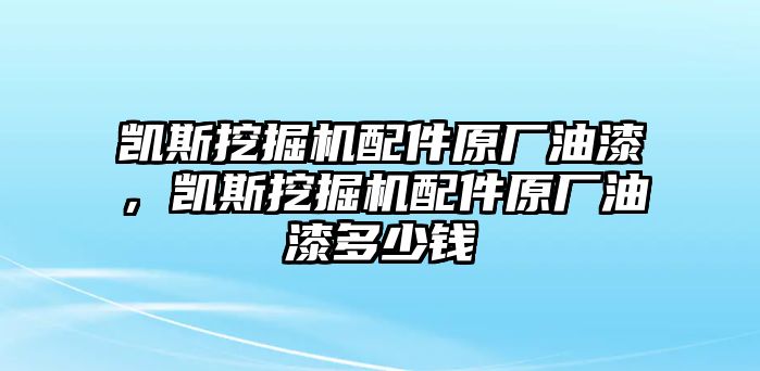 凱斯挖掘機(jī)配件原廠油漆，凱斯挖掘機(jī)配件原廠油漆多少錢