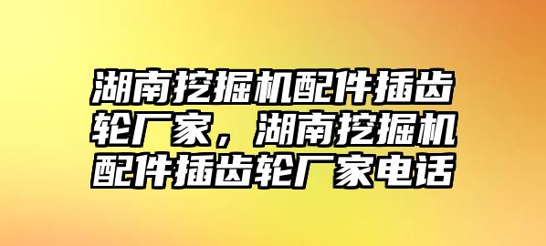 湖南挖掘機(jī)配件插齒輪廠家，湖南挖掘機(jī)配件插齒輪廠家電話