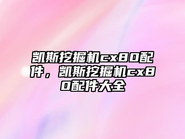 凱斯挖掘機cx80配件，凱斯挖掘機cx80配件大全