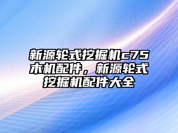 新源輪式挖掘機(jī)c75木機(jī)配件，新源輪式挖掘機(jī)配件大全