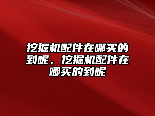 挖掘機配件在哪買的到呢，挖掘機配件在哪買的到呢