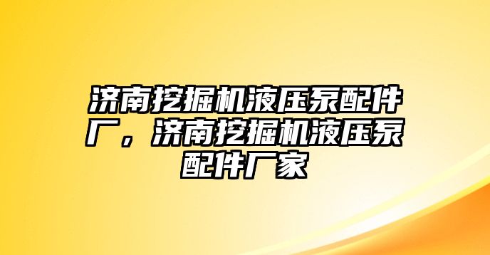 濟南挖掘機液壓泵配件廠，濟南挖掘機液壓泵配件廠家