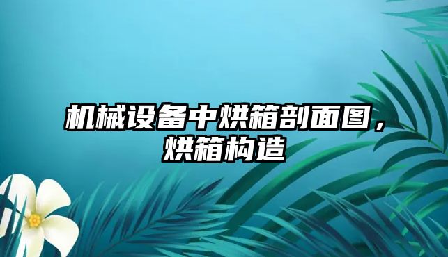 機械設(shè)備中烘箱剖面圖，烘箱構(gòu)造