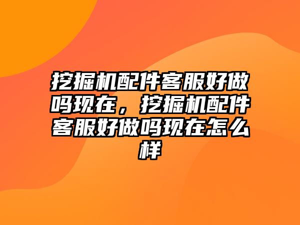 挖掘機(jī)配件客服好做嗎現(xiàn)在，挖掘機(jī)配件客服好做嗎現(xiàn)在怎么樣