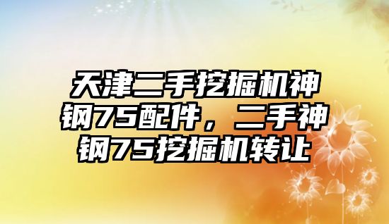 天津二手挖掘機(jī)神鋼75配件，二手神鋼75挖掘機(jī)轉(zhuǎn)讓