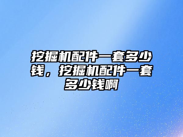 挖掘機配件一套多少錢，挖掘機配件一套多少錢啊