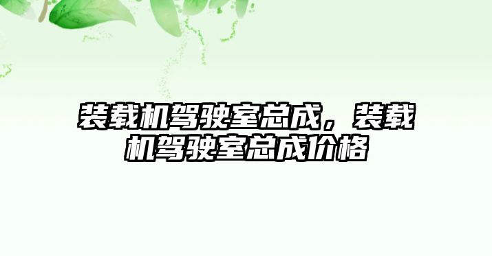 裝載機駕駛室總成，裝載機駕駛室總成價格