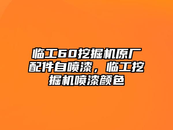 臨工60挖掘機(jī)原廠配件自噴漆，臨工挖掘機(jī)噴漆顏色