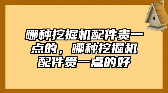 哪種挖掘機(jī)配件貴一點(diǎn)的，哪種挖掘機(jī)配件貴一點(diǎn)的好