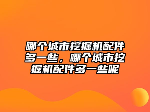 哪個(gè)城市挖掘機(jī)配件多一些，哪個(gè)城市挖掘機(jī)配件多一些呢