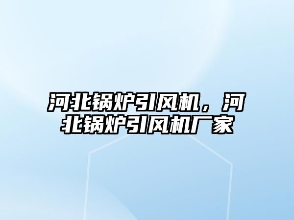 河北鍋爐引風(fēng)機(jī)，河北鍋爐引風(fēng)機(jī)廠家