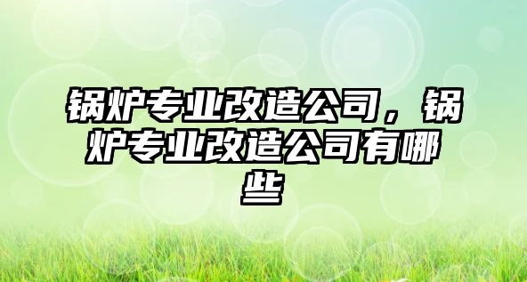 鍋爐專(zhuān)業(yè)改造公司，鍋爐專(zhuān)業(yè)改造公司有哪些