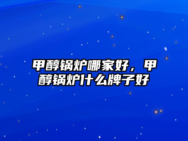 甲醇鍋爐哪家好，甲醇鍋爐什么牌子好