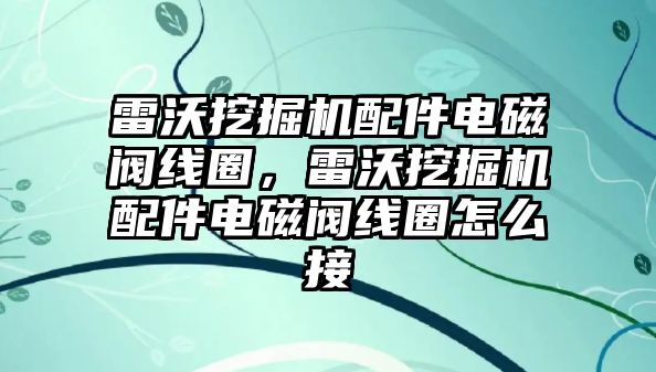 雷沃挖掘機配件電磁閥線圈，雷沃挖掘機配件電磁閥線圈怎么接